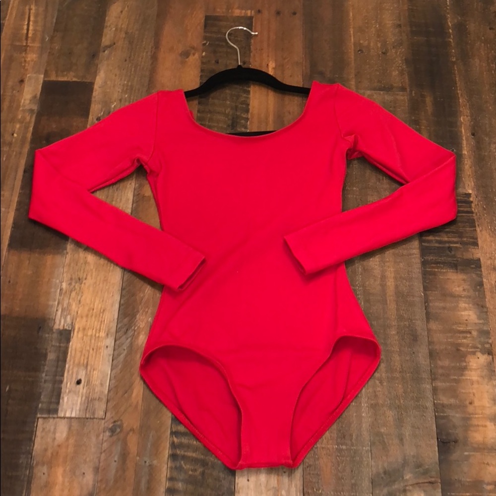 RED BODYSUIT